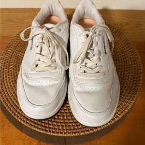 White Reebok Men's Shoes Leather